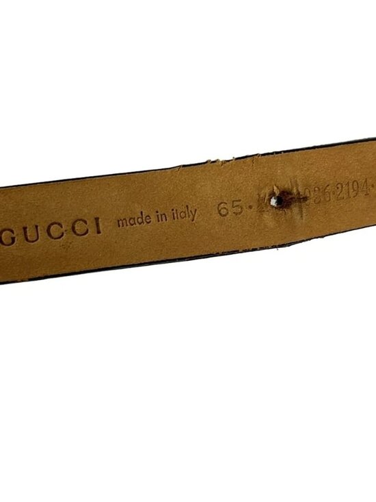 GUCCI - 0362194 Dark Brown Leather Hardware Belt